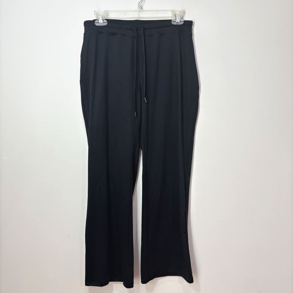 Quince Flowknit Ultra-Soft Performance Wide Leg Sweatpants Black Women S Comfort